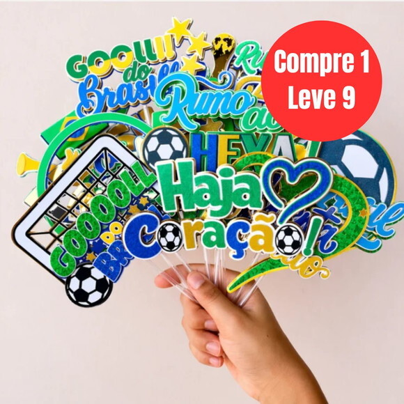 Arquivo Digital Pack Copa do Mundo 14 Topos de Bolo -6987