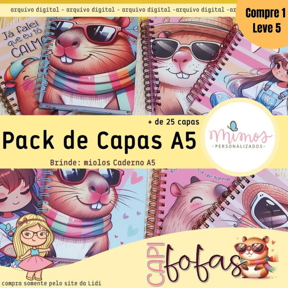 Arquivo Digital Pack de Capas A5 Agendamento 2025 -946