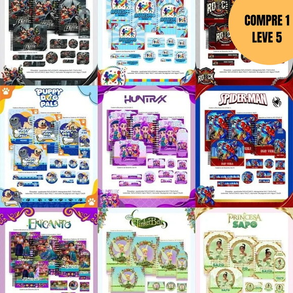 Arquivo Digital Pack Escolar 80 Temas 2026 -6124
