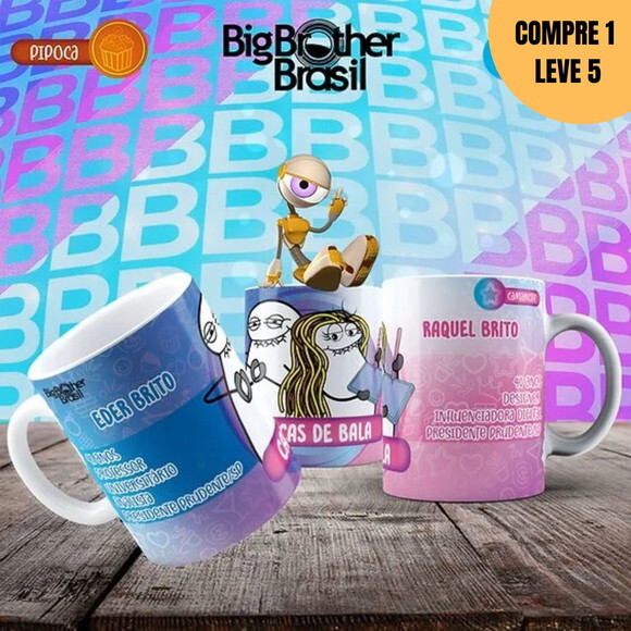 Arquivo Digital Pack Hey Brother Arte para Canecas -1464