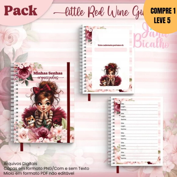 Arquivo Digital Pack Little Red Wine Girl -3022