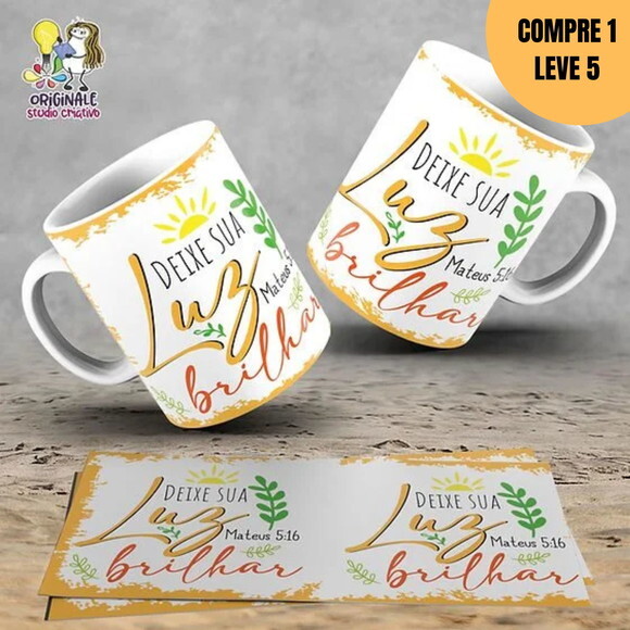 Arquivo Digital Pack Ore com Jesus Arte para Caneca -1466