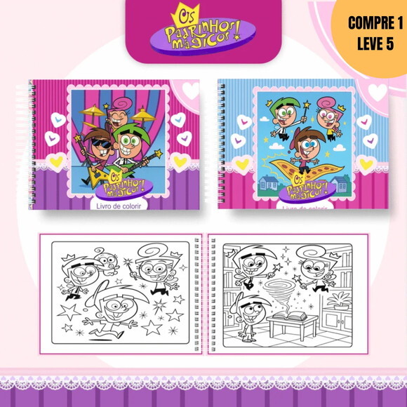 Arquivo Digital Padrinhos Mágicos Livros de Colorir -3693
