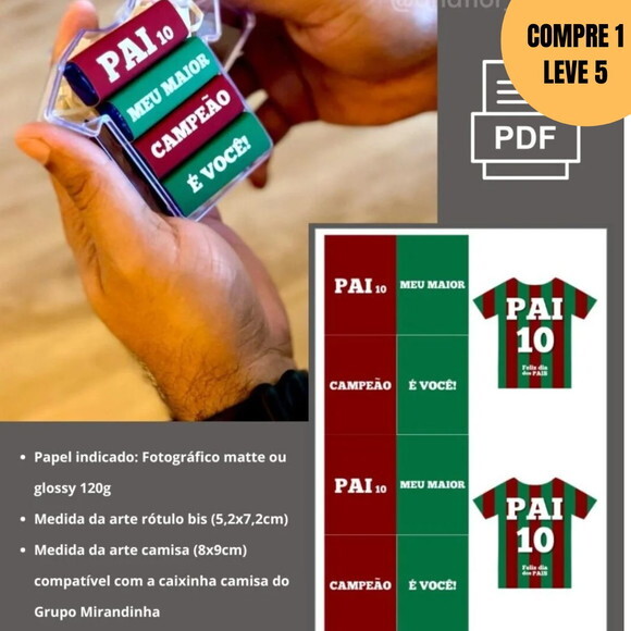 Arquivo Digital Pai Camisa 10 Dia dos Pais 2025 -4560