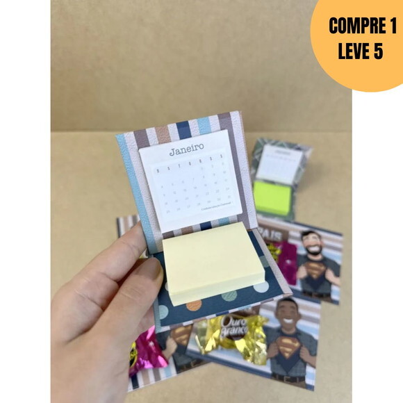 Arquivo Digital Pais Card Post It Calendário -4711