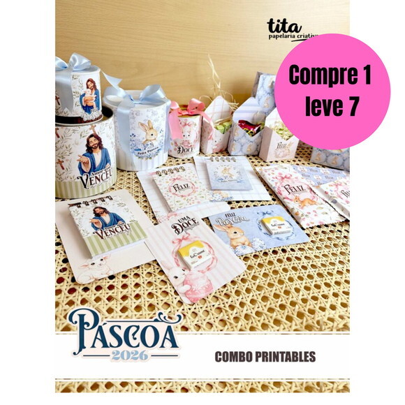 Arquivo Digital Páscoa 2026 Combo Printables -6615