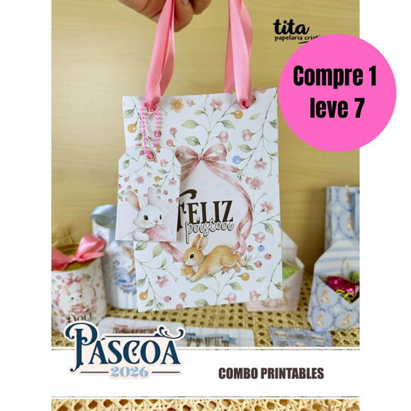 Arquivo Digital Páscoa 2026 Combo Printables -6615