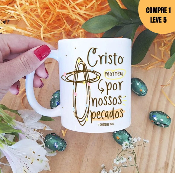 Arquivo Digital Páscoa Cristã 2025 Estampas Canecas -2719