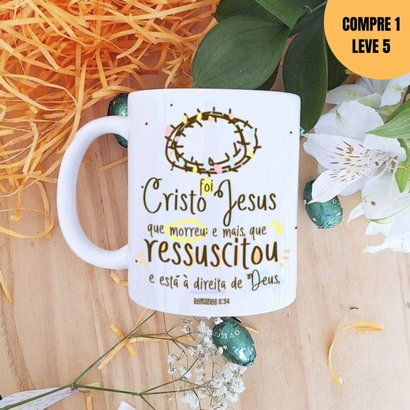 Arquivo Digital Páscoa Cristã 2025 Estampas Canecas -2719