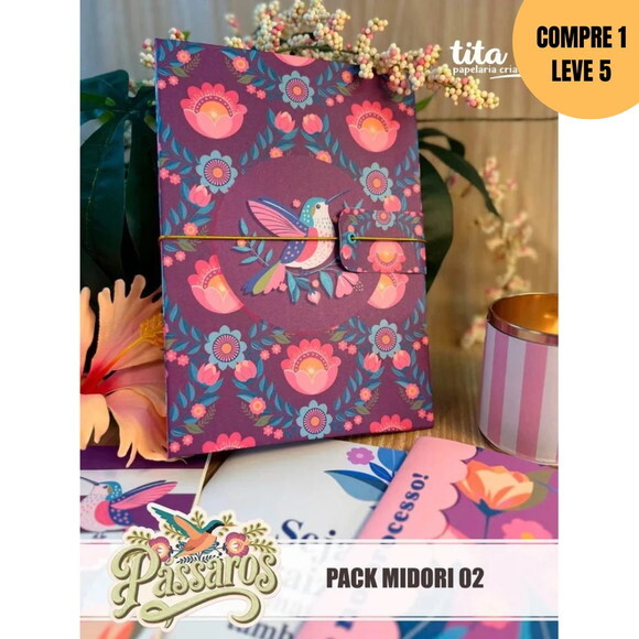 Arquivo Digital Pássaros Pack Midoris 02 -4100