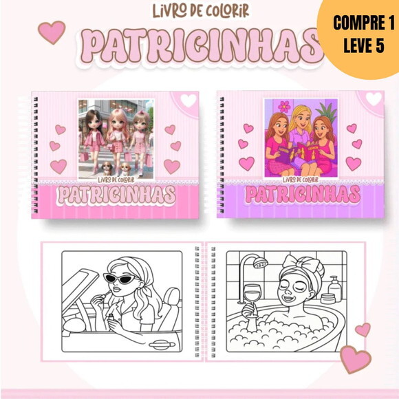 Arquivo Digital Patricinhas Livros de Colorir -4549
