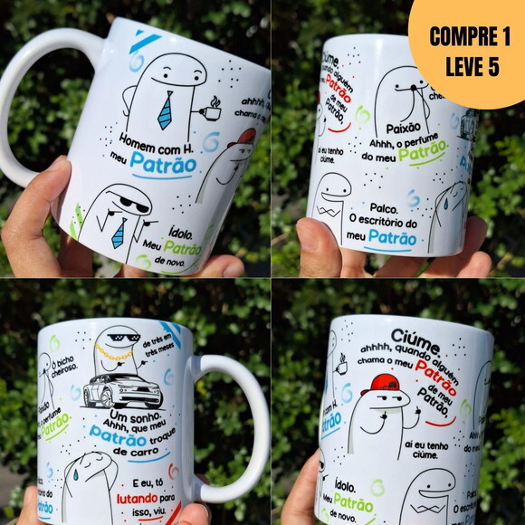 Arquivo Digital Patrão Arte Avulsa Caneca -1980