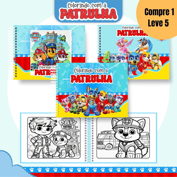 Arquivo Digital Patrulha Canina Livro de Colorir -1723