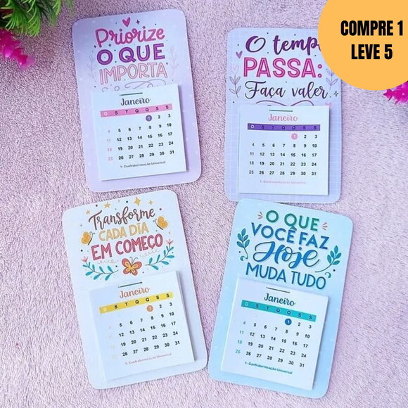 Arquivo Digital pdf Card para Calendário 5x5cm -6011