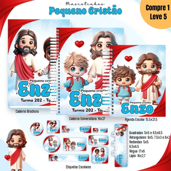 Arquivo Digital Pequeno Cristão Mascotes Ia 2025 -1334