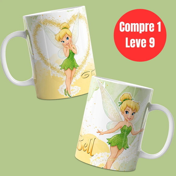 Arquivo Digital Peter Pan e Sininho Artes para Caneca -6954