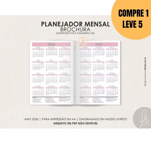 Arquivo Digital Planejador Mensal Brochura -5446