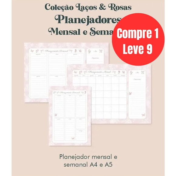 Arquivo Digital Planejadores Mensal e Semanal -6797