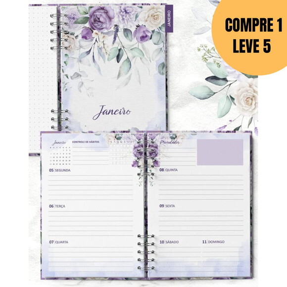 Arquivo Digital Planner 2026 Coleção Violeta -5392