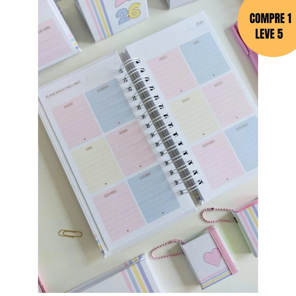Arquivo Digital Planner Collors Slim 2026 -4360