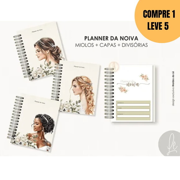 Arquivo Digital Planner da Noiva 12 Meses -4999