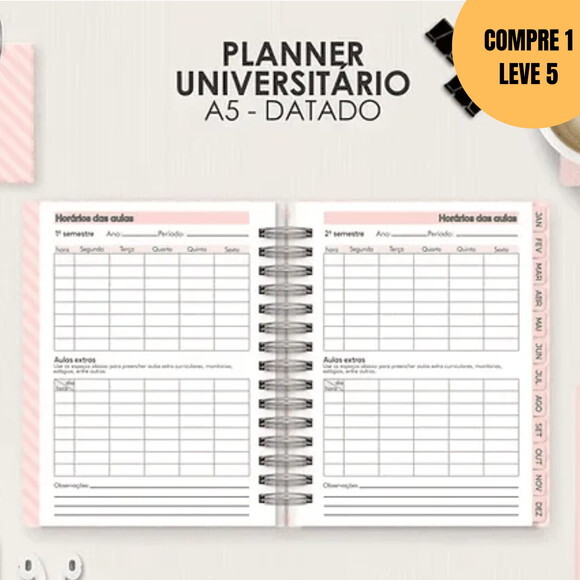 Arquivo Digital Planner Datado Vertical 2026 -6080