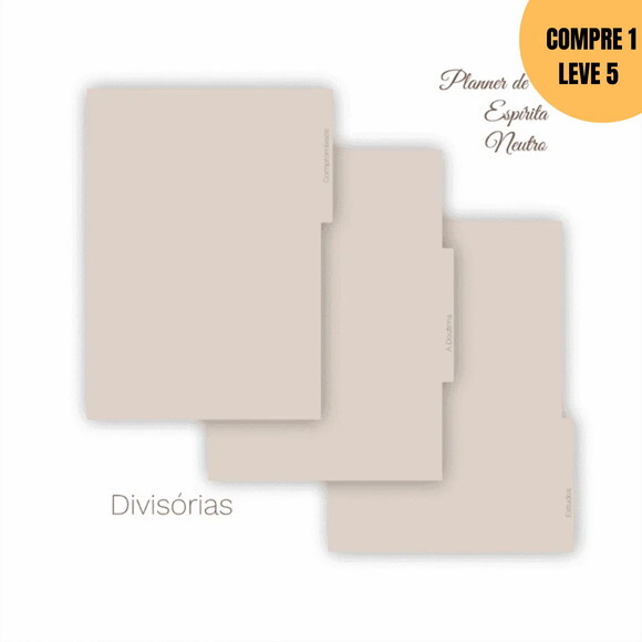 Arquivo Digital Planner de Estudo Espírita Neutro -3112