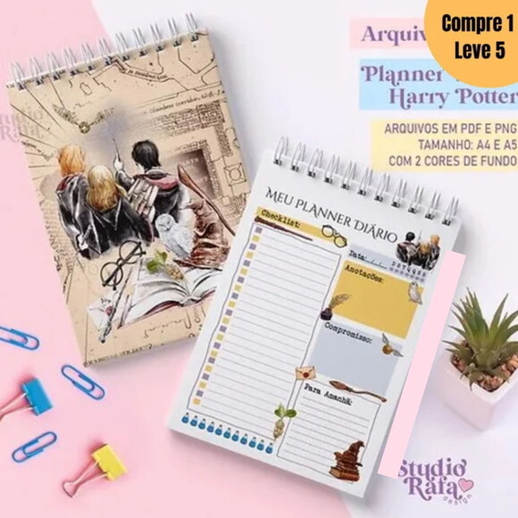 Arquivo Digital Planner Diário Harry Potter 2025 -896