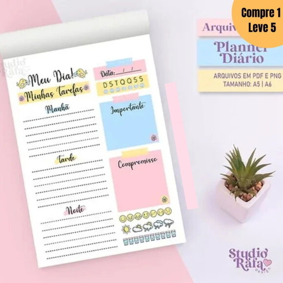 Arquivo Digital Planner Diário Candy Colors 2025 -897