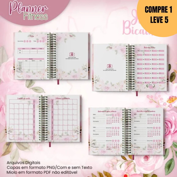 Arquivo Digital Planner Fitness Sports Girl -2224