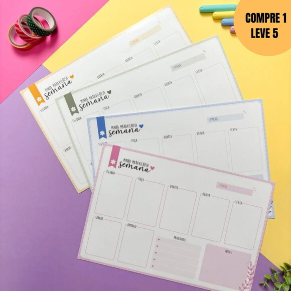 Arquivo Digital Planner Semanal -4296