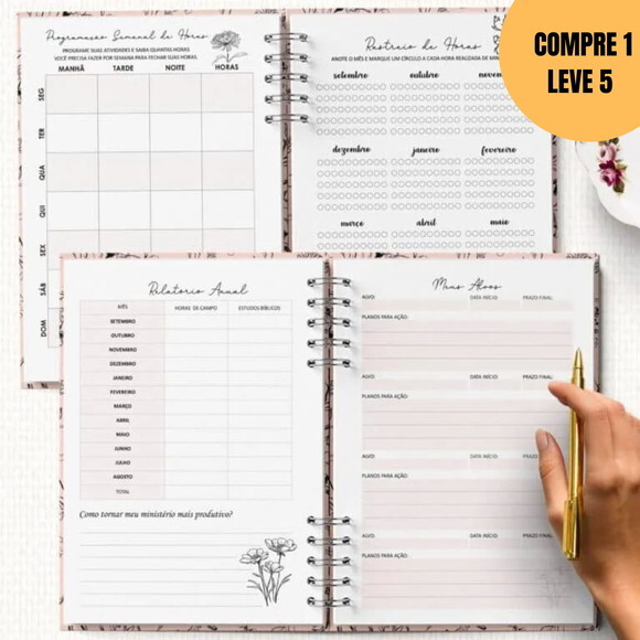 Arquivo Digital Planner Pioneira 2026 Completo -4764