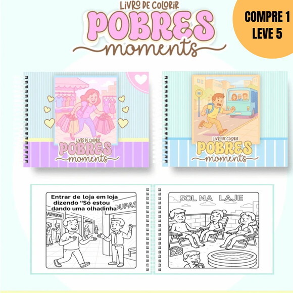 Arquivo Digital Pobres Moments Livros de Colorir -4550