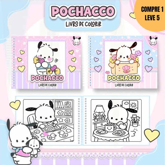 Arquivo Digital Pochacco Livros de Colorir -3674