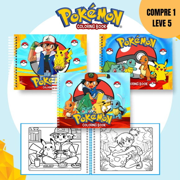 Arquivo Digital Pokémon Livro de Colorir -1770