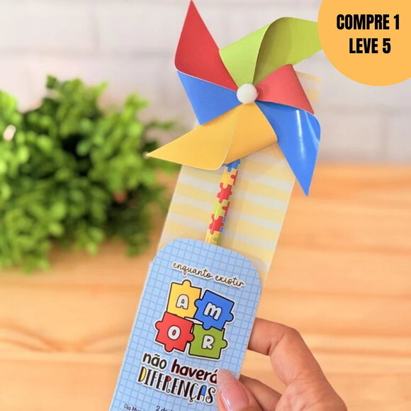 Arquivo Digital Porta Lápis Catavento Autismo -2237