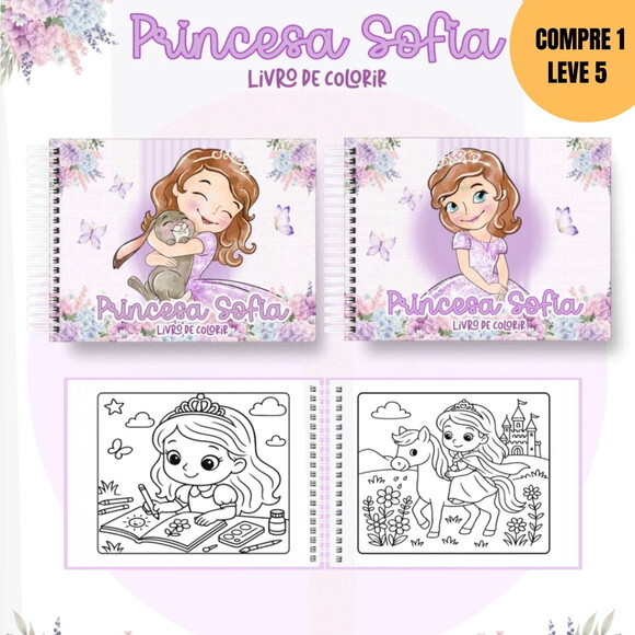 Arquivo Digital Princesa Sofia Livros de Colorir -4312