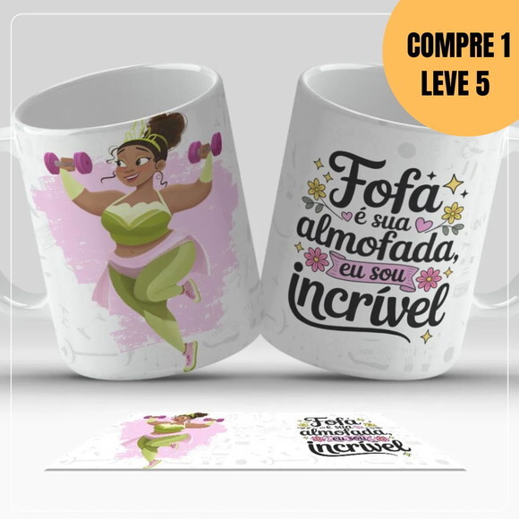 Arquivo Digital Princesas Motivadas Artes para Caneca -5356