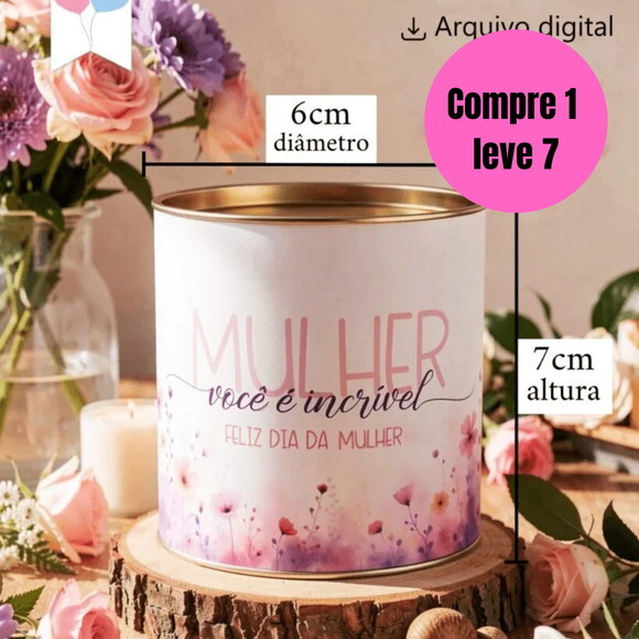Arquivo Digital Printable Rótulo Tubolata Dia da Mulher-6406