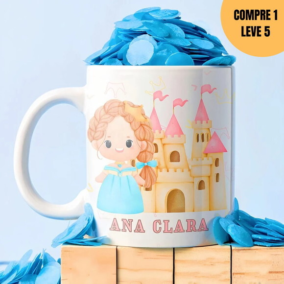 Arquivo Digital Príncipe e Princesa Arte para Caneca -1600