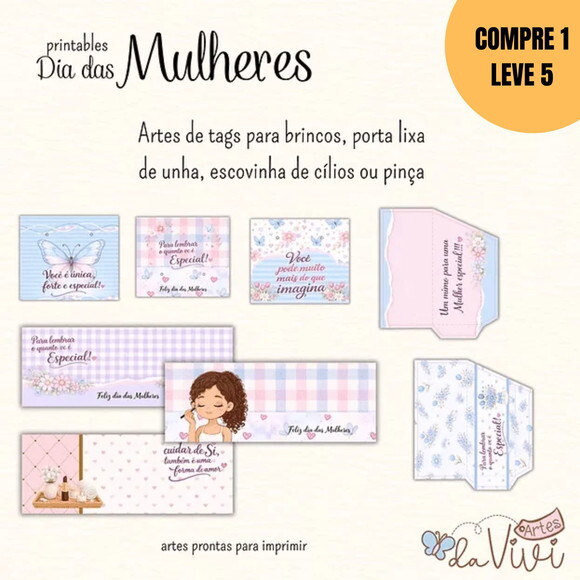Arquivo Digital Printables Dia das Mulheres 2026 -6335