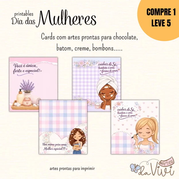 Arquivo Digital Printables Dia das Mulheres 2026 -6335