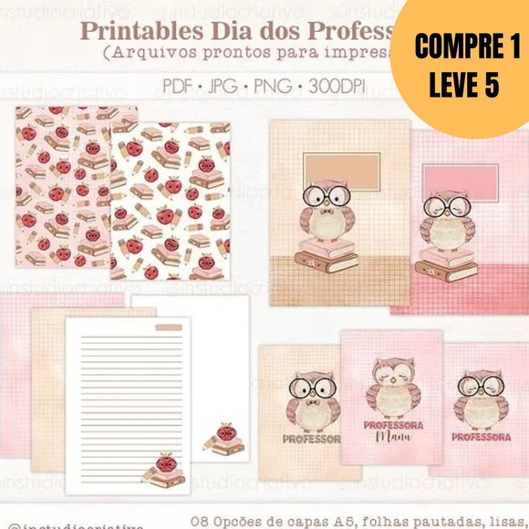 Arquivo Digital Printables Dia dos Professores -5363