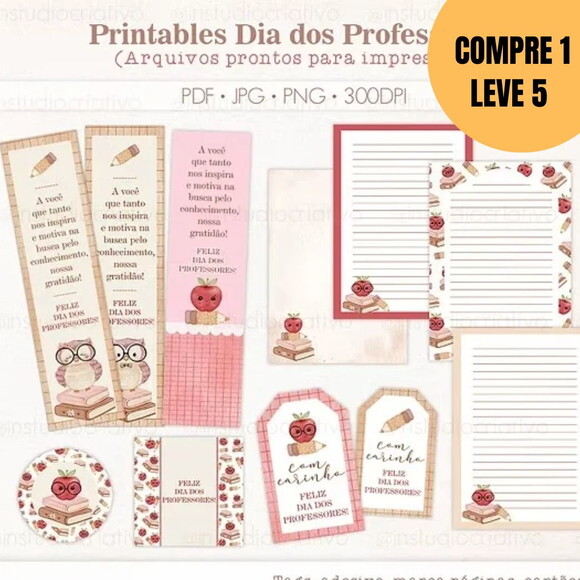 Arquivo Digital Printables Dia dos Professores -5363