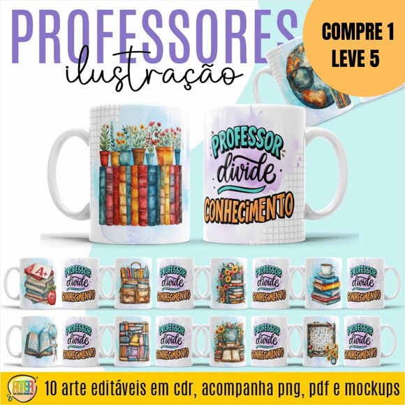 Arquivo Digital Professores Artes para Canecas -5028