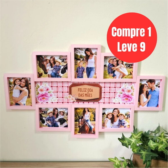 Arquivo Digital Quadro com 8 Fotos Grandes Mães 2026 -6838