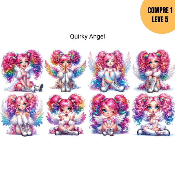 Arquivo Digital Quirky Angel Kit Digital -4016