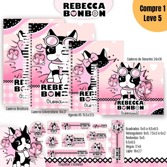 Arquivo Digital Rebecca Bonbon Kit Escolar 2025 -1389