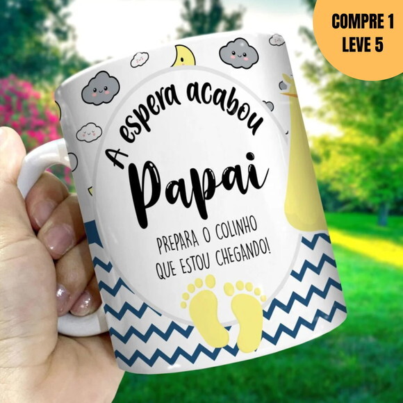 Arquivo Digital Revelação Papai Arte para Caneca -1607