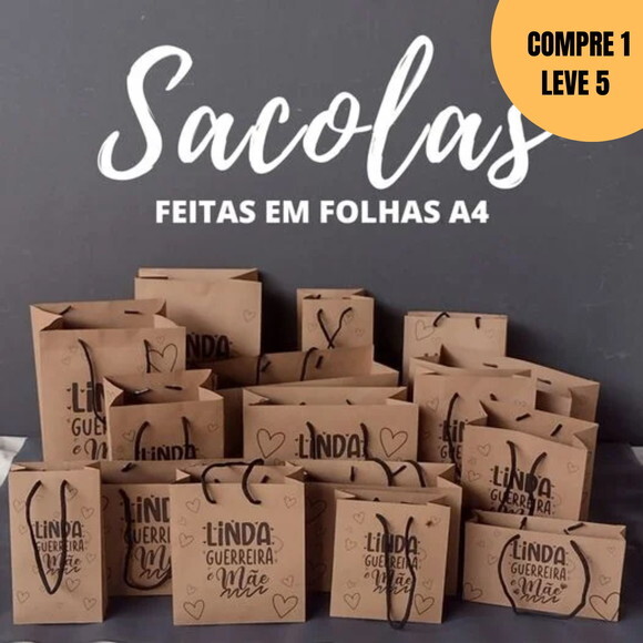Arquivo Digital Sacolinhas Personalizada Dia das Mães -2410